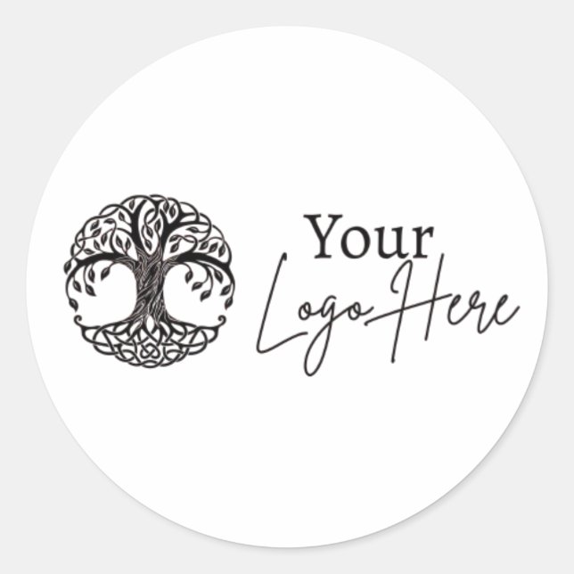 Sticker Rond Logo-Sticker personnalisable (Devant)