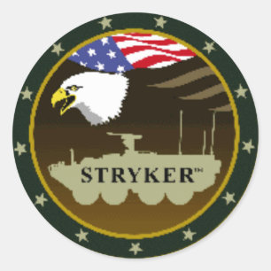 Sticker Rond logo stryker