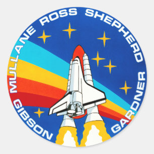 Sticker Rond Logo STS-27 Mission Insignia Nasa