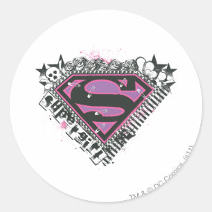 Sticker Rond Logo Supergirl Pins