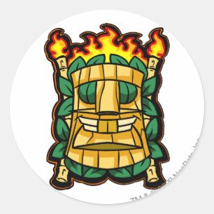 Sticker Rond Logo Team Mystery Island