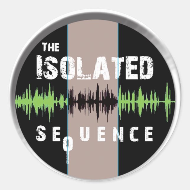 Sticker Rond Logo TIS Couleur transparente (Devant)