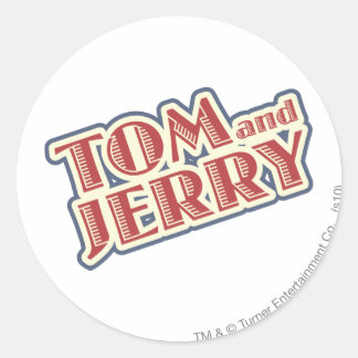 Sticker Rond Logo Tom et Jerry