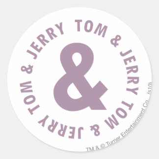 Sticker Rond Logo Tom et Jerry Round 10