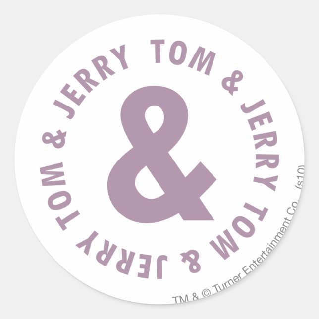 Sticker Rond Logo Tom et Jerry Round 10 (Devant)