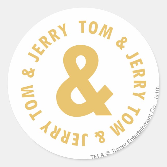 Sticker Rond Logo Tom et Jerry Round 4 (Devant)