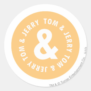 Sticker Rond Logo Tom et Jerry Round 5