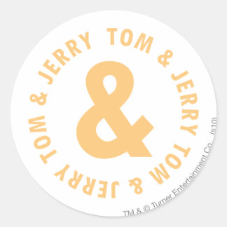 Sticker Rond Logo Tom et Jerry Round 6