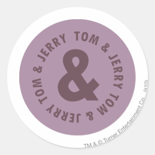 Sticker Rond Logo Tom et Jerry Round 7