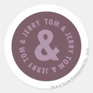 Sticker Rond Logo Tom et Jerry Round 9