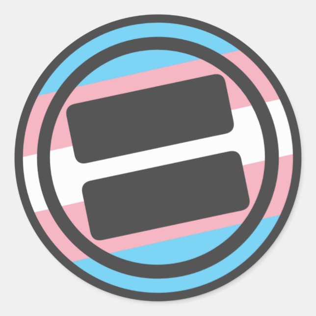 Sticker Rond Logo transgenre NOVA Pride - Round (Devant)