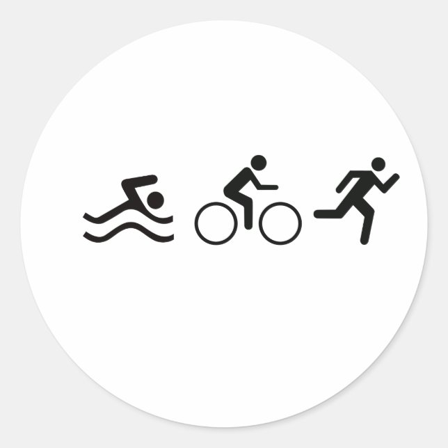STICKER ROND LOGO TRIATHLON (Devant)