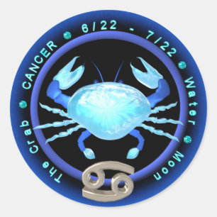 Sticker Rond Logo Valxart Cancer zodiac