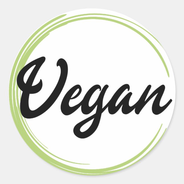 Sticker Rond Logo Vegan (Devant)