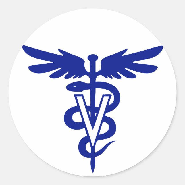 Sticker Rond logo vétérinaire 4 (Devant)