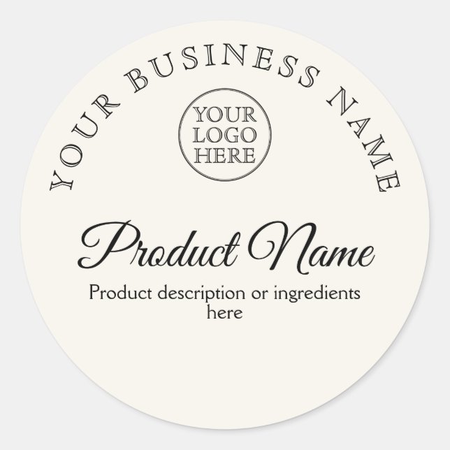 Sticker Rond Logo vintage (Devant)