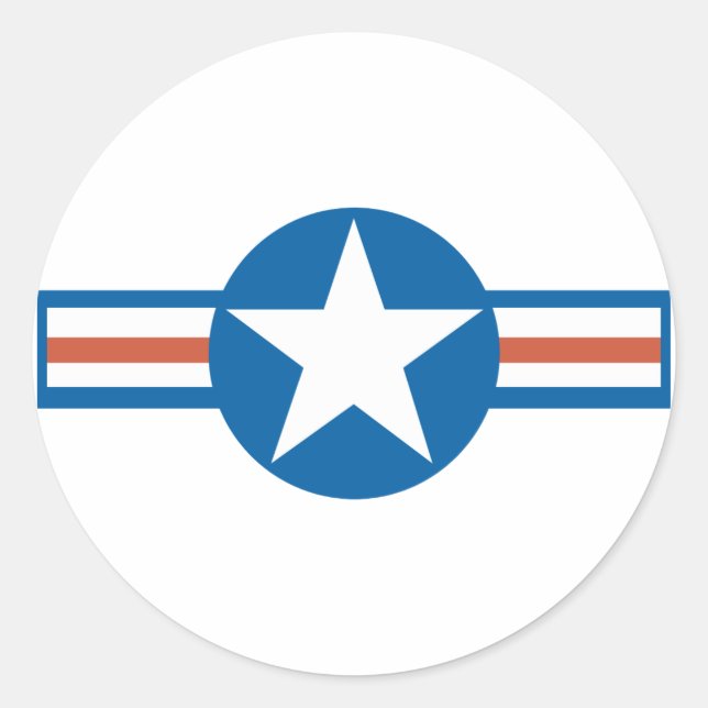 Sticker Rond Logo vintage de l'aviation_2 (Devant)