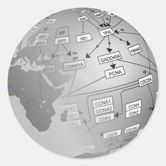 Sticker Rond Logo WikiPathways (Devant)