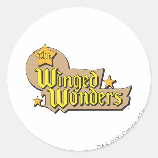 Sticker Rond Logo Winged Wonders (Devant)