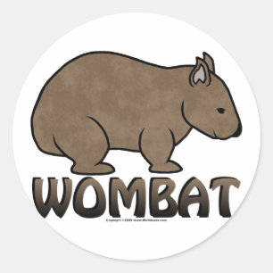 Sticker Rond Logo Wombat II