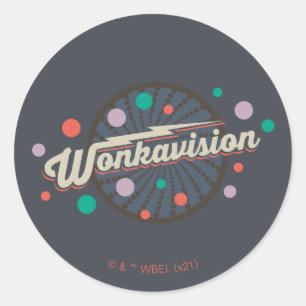 Sticker Rond Logo Wonkavision