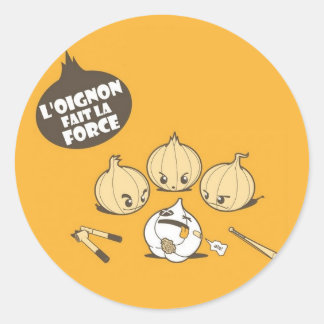Sticker Rond L'oignon fait la force