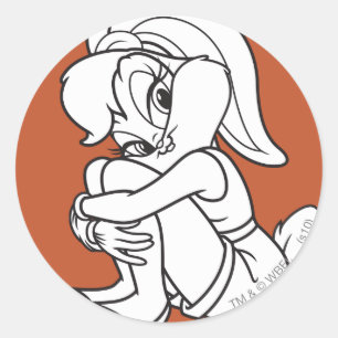 Sticker Rond Lola Bunny Flirty