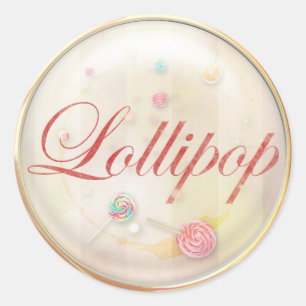 Sticker Rond Lollipop