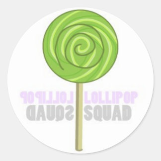 Sticker Rond Lollipop vert