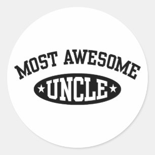 Sticker Rond L'oncle le plus génial