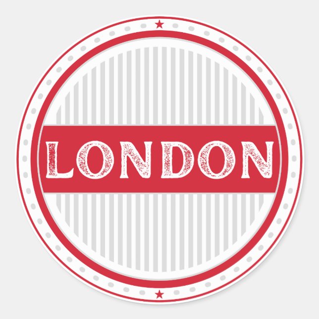 Sticker Rond London City Pride Emblem – English Identity (Devant)