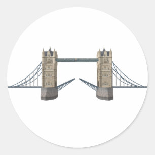 Sticker Rond London Tower Bridge : 3D Modèle :
