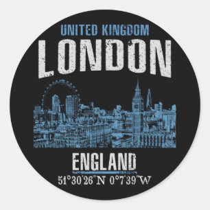 Sticker Rond Londres