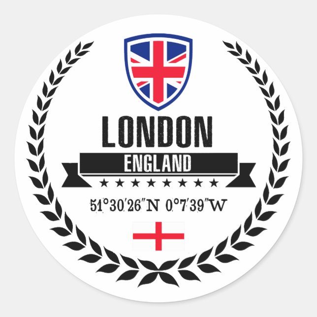Sticker Rond Londres (Devant)