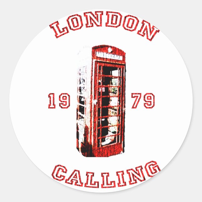 Sticker Rond Londres 1979 (Devant)