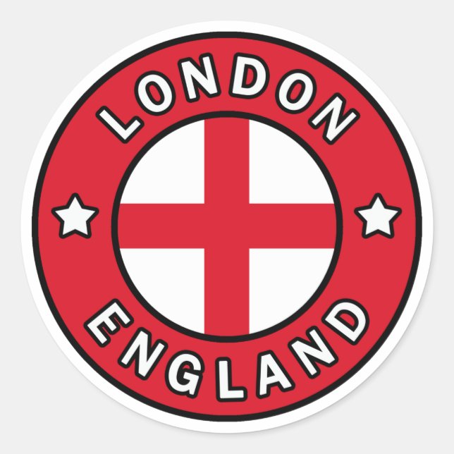 Sticker Rond Londres Angleterre (Devant)