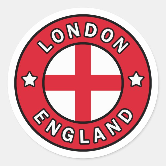 Sticker Rond Londres Angleterre (Devant)