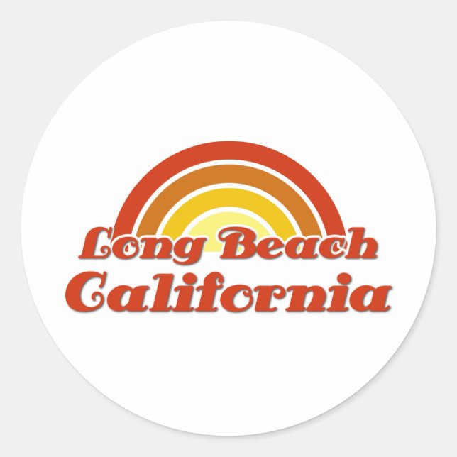 Sticker Rond Long Beach (Devant)