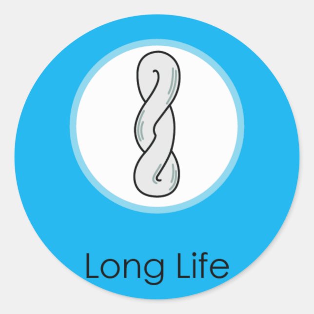 Sticker Rond Longue vie Doljabi Doljanchi Dol anniversaire coré (Devant)