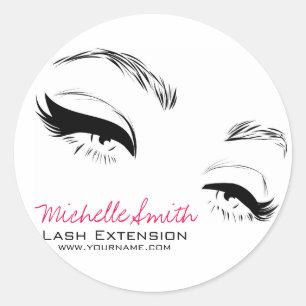 Sticker Rond Longues lashes extension Lash Eyeliner marque