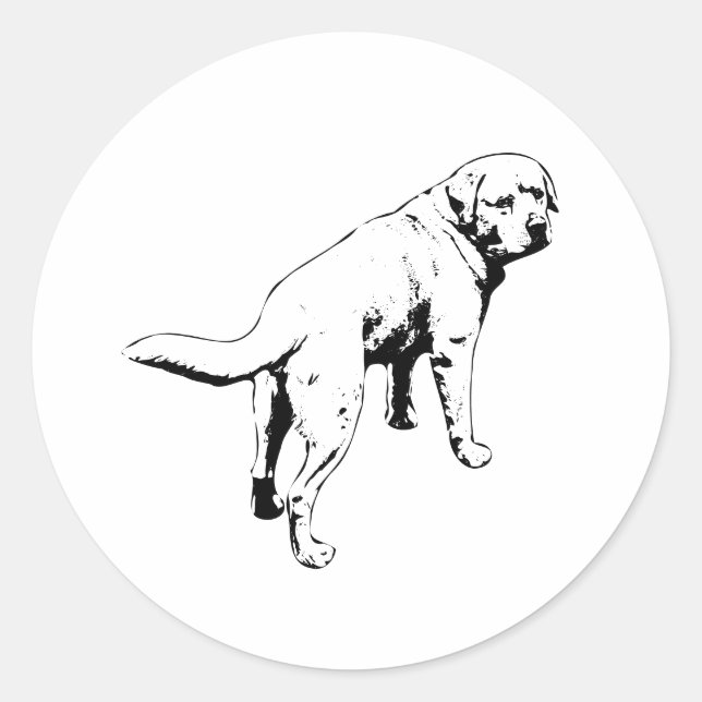 Sticker Rond Look Back Lab, Big Mood (Devant)