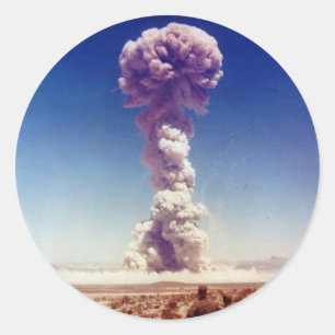 Sticker Rond L'opération d'essai d'armes nucléaires