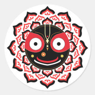 Sticker Rond Lord Jagannath Face Chakra Hindu Deity