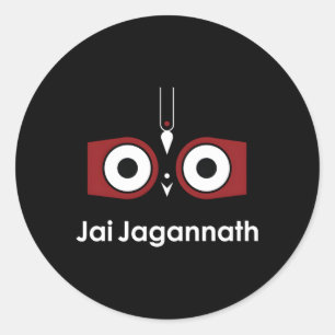 Sticker Rond Lord Jagannath Puri Dham Hare Krishna