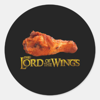 Sticker Rond Lord Of The Wings - Drôle Barbecue Et Cadeau Chef
