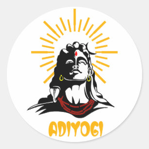 Sticker Rond Lord Shiva Mahadev