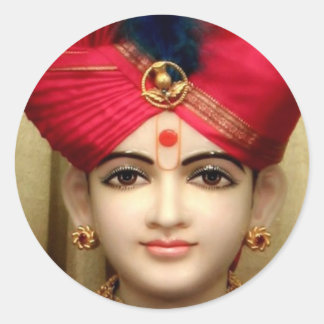 Sticker Rond Lord Swaminarayan