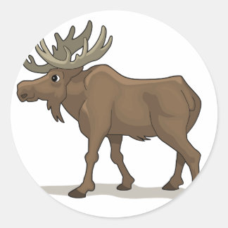 Sticker Rond L'orignal