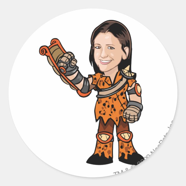 Sticker Rond LornaDesparow Joueur d'état-major Tyrannia (Devant)