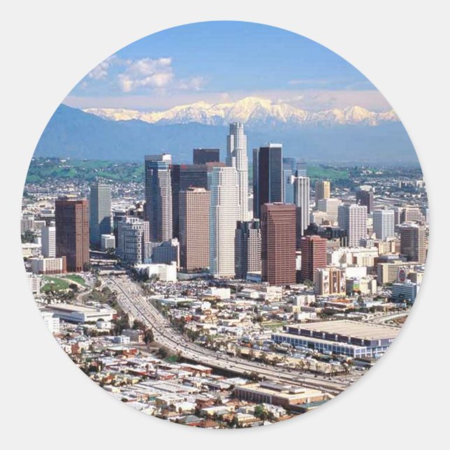 Sticker Rond Los Angeles (Devant)